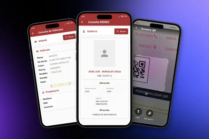 Modulos de la APP de consultas municipales